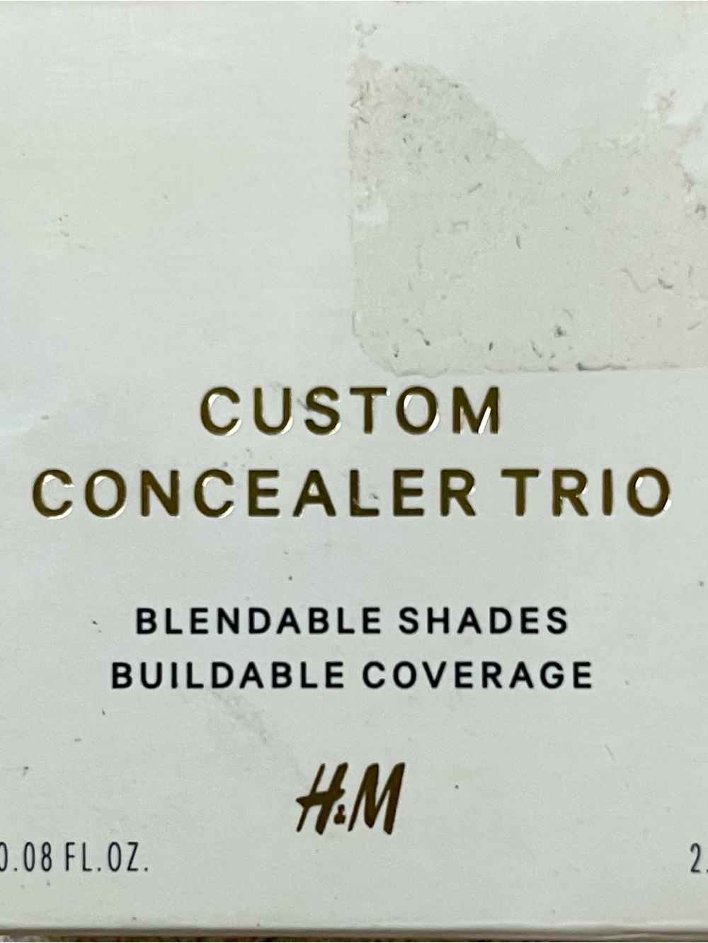 H&M Custom Concealer Trio Medium to Dark Buildable Coverage Concealer New